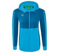 Erima Donna Giacca da Allenamento con Cappuccio Six Wings, curacao, 40