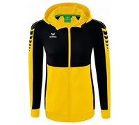 Erima Donna Giacca da Allenamento con Cappuccio Six Wings, giallo, 38