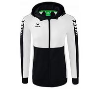 Erima Donna Giacca da Allenamento con Cappuccio Six Wings, nero, 38