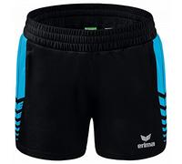 Erima Donna Pantaloncini Worker Six Wings, Nero/Curacao, 38