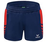 Erima Donna Pantaloncini Worker Six Wings, New Navy/Rosso, 34