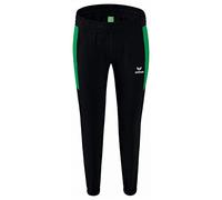 Erima Donna Team Pantaloni da rappresentanza, Nero/Smeraldo, 40