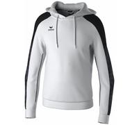 Erima Felpa con Cappuccio Evo Star (1072408) Uomo, Bianco/Nero, M