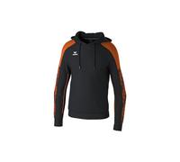 Erima Felpa con Cappuccio Evo Star (1072410) Uomo, Nero/Orange, S