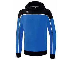 Erima Felpa con Cappuccio Unisex per Bambini, Blu Royal/Nero, 152