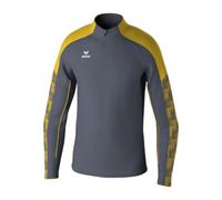 Erima Felpa da Allenamento Evo Star (1262405) Unisex - Bambini e Ragazzi, Slate Grey/Giallo, 116