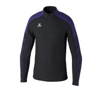 Erima Felpa da Allenamento Evo Star (1262407) Unisex - Adulto, Nero/Ultra Violet, XXL