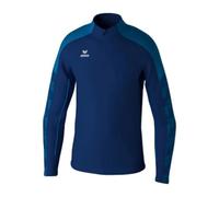 Erima Felpa da Allenamento Evo Star (1262411) Unisex - Adulto, New Navy/Mykonos Blue, XXL