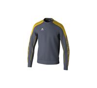 Erima Felpa Evo Star (1072416) Unisex - Bambini, Slate Grey/Giallo, 140