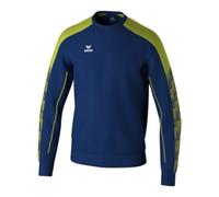 Erima Felpa Evo Star (1072420) Unisex - Adulto, New Navy/Lime, L