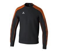 Erima Felpa Evo Star (1072421) Unisex - Bambini, Nero/Orange, 116