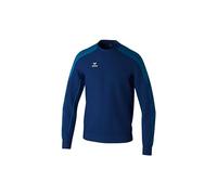 Erima Felpa Evo Star (1072422) Unisex - Bambini, New Navy/Mykonos Blue, 116