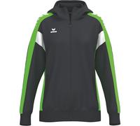 Erima Giacca da allenamento CELEBRATE 125 con cappuccio (1032621) Donna, nero/green gecko, 38