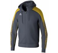 Erima Giacca da allenamento EVO STAR con cappuccio (1032405) Uomo, slate grey/giallo, L