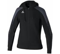 Erima Giacca da allenamento EVO STAR con cappuccio (1032455) Donna, nero/slate grey, 44
