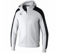 Erima Giacca da allenamento EVO STAR con cappuccio (1032408) Unisex - Bambini e ragazzi, bianco/nero, 164