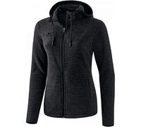 Erima Giacca Pile Termica Donna, Nero Melange, 38