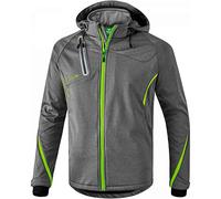 Erima Giacca Softshell Function Uomo Grigio Melange/Green Gecko XL