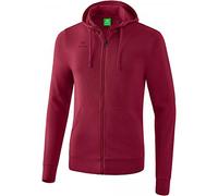 Erima Hooded Sweat, Giacca di Felpa con Cappuccio Unisex Kids, Bordeaux, 140