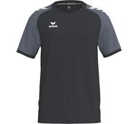 Erima Maglia Wings a Maniche Corte (3132604) Unisex - Bambini e Ragazzi, Nero/Slate Grey, 164