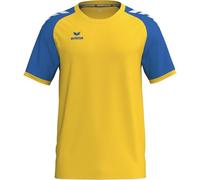 Erima Maglia Wings a Maniche Corte (3132607) Unisex - Bambini e Ragazzi, Giallo/New Royal, 140