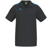 Erima Maglietta Polo CMPT 3 Polo Wings (2112556) Unisex - Adulto, Nero/Curacao, L