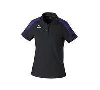 Erima Maglietta Polo Evo Star (1112418) Donna, Nero/Ultra Violet, 44