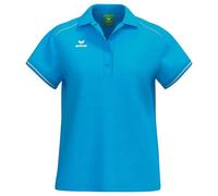 Erima Maglietta Polo Sportiva CMPT (2112542) Donna, Curacao/Bianco, 34
