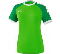 Erima Maglietta Sportiva Zenari 3.0 Maglietta, Donna, Verde/Smeraldo/Bianco, 46