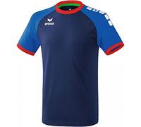 Erima Maglietta Sportiva Zenari 3.0 Maglietta, Unisex Bambini, New Navy/New Royal/Rosso, 164