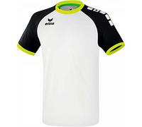 Erima Maglietta Sportiva Zenari 3.0 Maglietta, Uomo, Bianco/Nero/Lime Pop, S