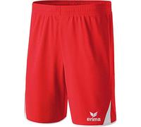 Erima, Pantaloni Corti Uomo 5-Cubes, Rosso (Rot/Weiß), L