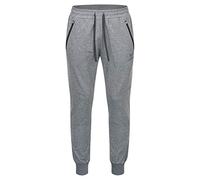 Erima Pantaloni Felpa Essential Sweat Pants, Uomo, Grigio Chiaro Melange/Nero, M