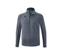 Erima Poliestere Liga Star Giacca da Allenamento, Grigio Ardesia/Nero, 104 Unisex-Bambini e Ragazzi