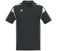 Erima Polo Unisex per Bambini Celebrate 125 (1112504), Nero/Grigio Slate, XXS