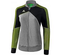 Erima Premium One 2.0 Pantaloni di Rappresentanza, Donna, Grigio Melange/Nero/Lime Pop, 44