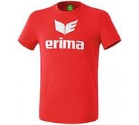 Erima Promo T-shirt, Unisex bambini, Rosso, 128