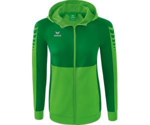 Erima Six Wings Trainingsjacke mit Kapuze Damen Felpe con cappuccio L Verde