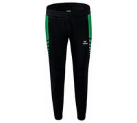 Erima Six Wings Worker Pantaloni Sportivi, Donna, Nero/Verde, 38