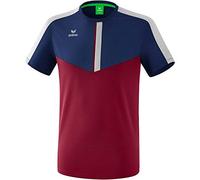 Erima Squad Maglietta, Uomo, Multicolore (New Navy/Bordeaux/Silver Grey), S