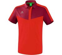 Erima Squad Sport, Maglietta Polo Men's, Bordeaux/Rosso, S