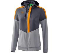 Giacca con cappuccio da donna Erima Tracktop Squad Gris 38