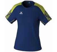 Erima T-Shirt Evo Star (1082420) Donna, New Navy/Lime, 40