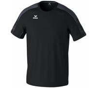 Erima T-Shirt Evo Star (1082434) Unisex - Bambini e Ragazzi, Nero/Slate Grey, 140