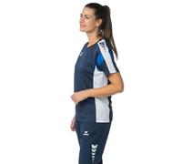 Erima T-Shirt Funzionale Celebrate 125 (1082516) Donna, New Navy/Bianco, 40
