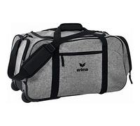 Erima Travel Line Zaino Casual, 55 cm, 50 litri, grigio melange/nero