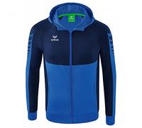 Erima Uomo Giacca da Allenamento con Cappuccio Six Wings, new royal/new navy, 3XL