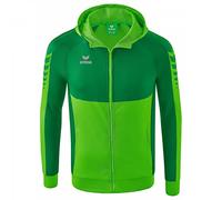 Erima Uomo Giacca da Allenamento con Cappuccio Six Wings, verde, 3XL