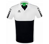 Erima Uomo Maglietta Polo Six Wings, Nero, XXL