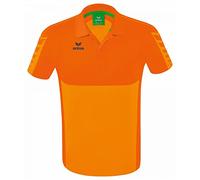 Erima Uomo Maglietta Polo Six Wings, New Orange, XL